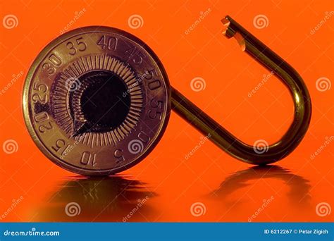 Combination pad lock stock image. Image of combination - 6212267