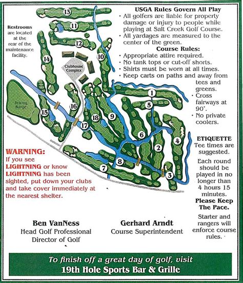 Salt Creek Golf Retreat - Golf Course Tour | Map of Our Golf Course