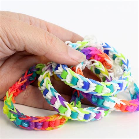 Easy Rainbow Loom Bracelet With Perler Beads Tutorial (with Pictures ...