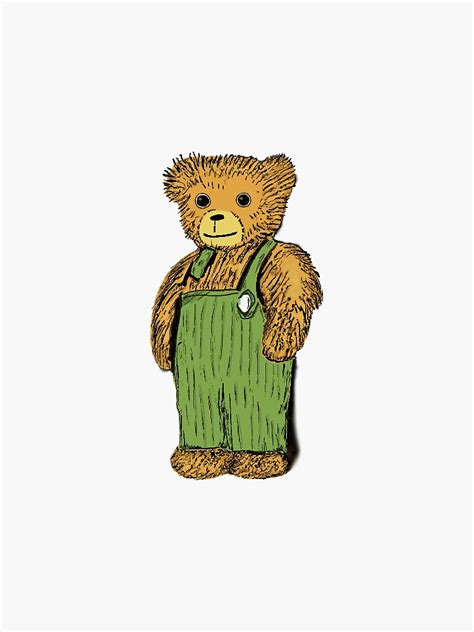 "Corduroy Bear" Sticker for Sale by samanthafuchss | Redbubble