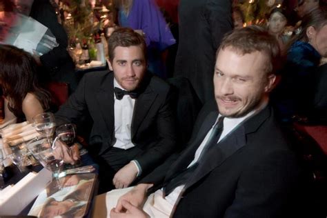 Heath Ledger — Heath Ledger and Jake Gyllenhaal. BAFTA 2006.