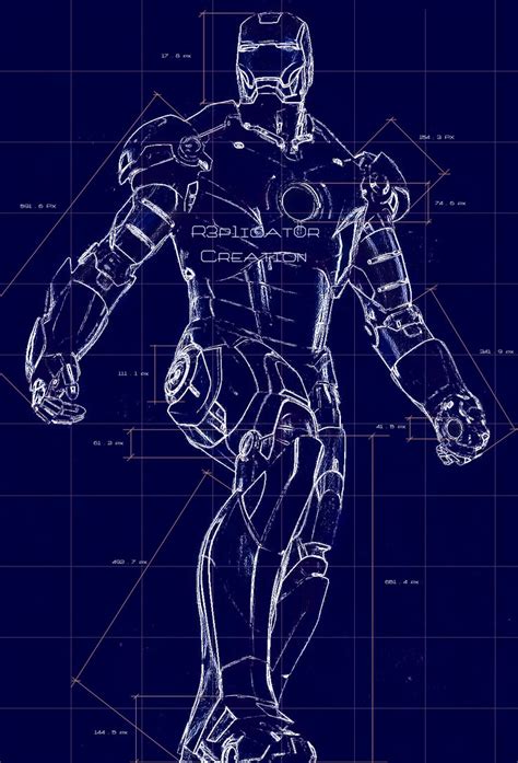 ironmanactionfigure: Iron man Suit Blueprints