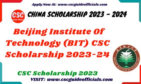 beijing institute of technology csc scholarship 2023 csc guide – CSC Guide Official