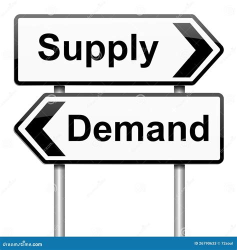 Supply and demand. stock illustration. Illustration of distribution - 26790633