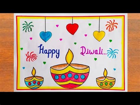 Get Creative this Diwali with Stunning Greeting Card Drawings - Try Now!