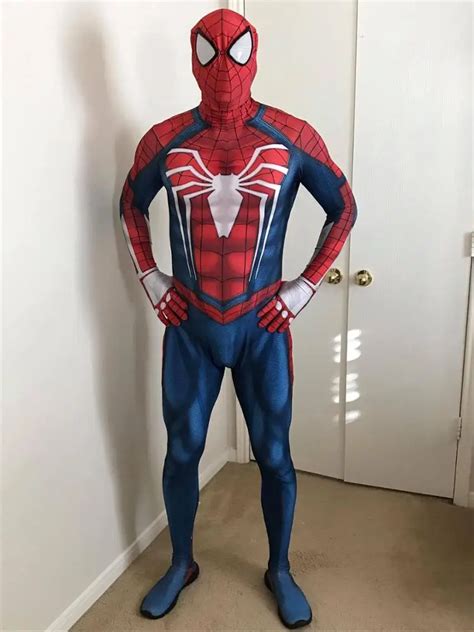 Custom Made New PS4 Insomniac Spiderman Costume Game Spiderman Spandex ...