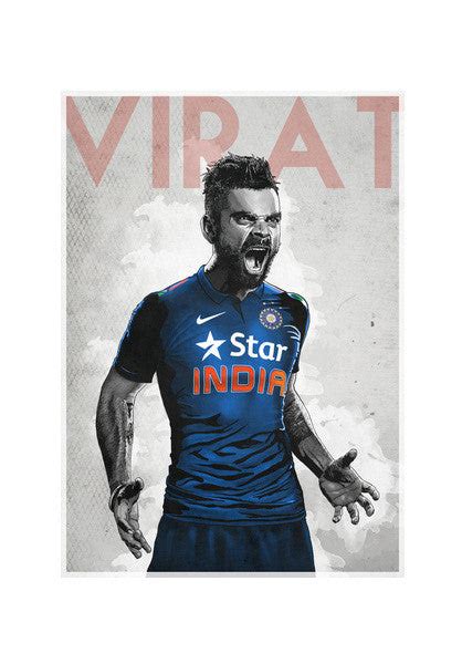 Virat Kohli Poster Wall Art| Buy High-Quality Posters and Framed ...