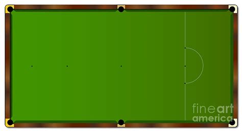 Snooker Table Markings Digital Art by Bigalbaloo Stock | Fine Art America