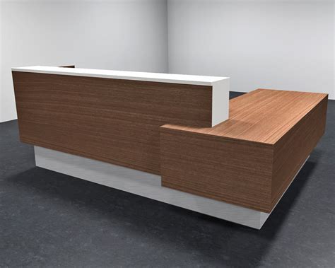 L Shape Reception Desk - Enchant Modern Reception Counter