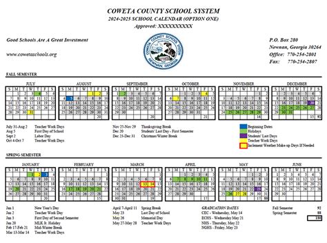 Coweta County Schools 2024 25 Calendar - Daisi Edeline