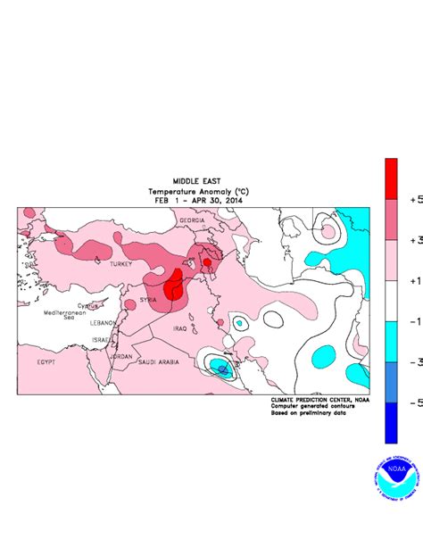Middle East Climate Map