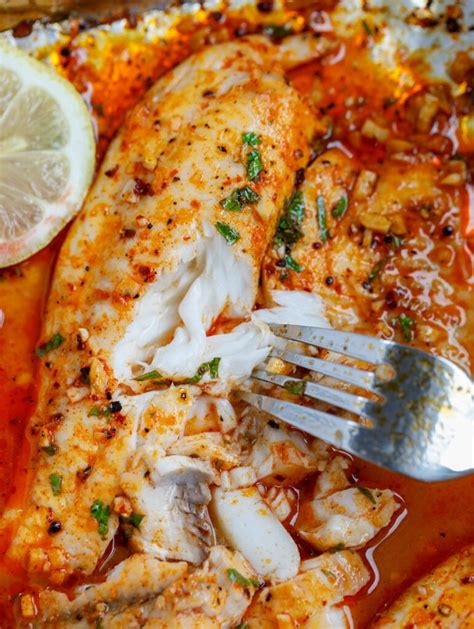 Spicy Lemon Baked Tilapia Recipe – Cookin' with Mima