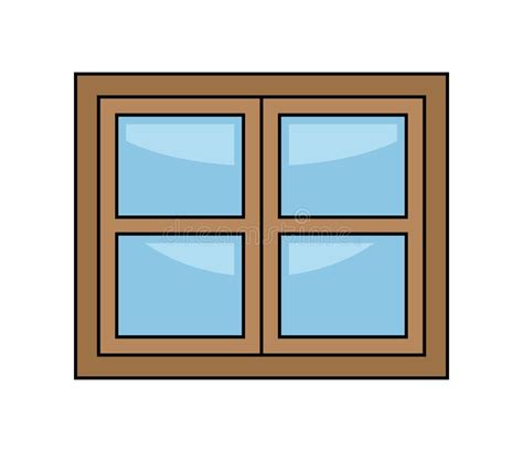 Window Cartoon Vector Symbol Icon Design. Stock Vector - Illustration of blue, clipart: 90124057
