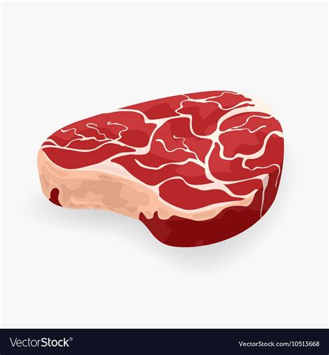 Raw meat steak Royalty Free Vector Image - VectorStock , #SPONSORED, # ...