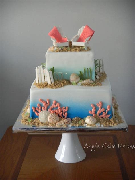 Tropical Beach Cake - CakeCentral.com