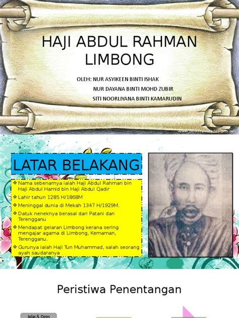 Haji Abdul Rahman Limbong | PDF