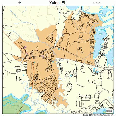 Yulee Florida Street Map 1279175