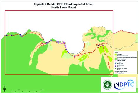 Flood damage locations, North Shore, Kaua'i, 2018 [60]. | Download ...