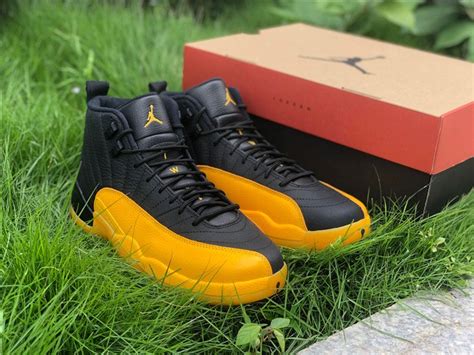 2020 Air Jordan 12 Black/University Gold Shoes 130690-070 Sale