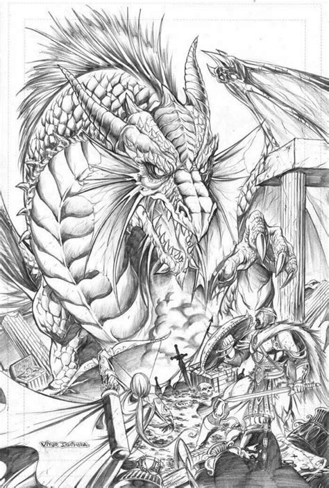 Pin by terry joseph on Dragons | Realistic dragon, Dragon drawing, Dragon coloring page