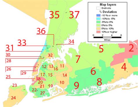 New York State Senate District Map - Printable Map