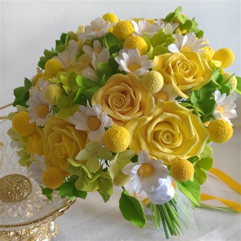 Yellow Rose Wedding Bouquet - Handmade With Love | Oriflowers