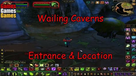 Wailing Caverns Entrance & Location World of Warcraft Original Dungeons - YouTube