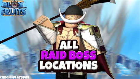 All Raid Boss Locations and Information - Blox Fruits [Roblox] - YouTube