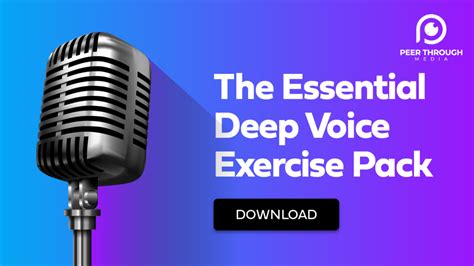 The Essential Deep Voice Exercise Pack