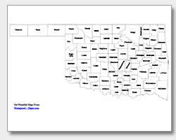 Oklahoma County Maps With Sections