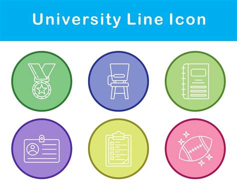 university Vector Icon Set 21359594 Vector Art at Vecteezy