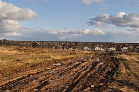 Country Dirt Road At Sunset Stock Image - Image of colorful, land: 14061447