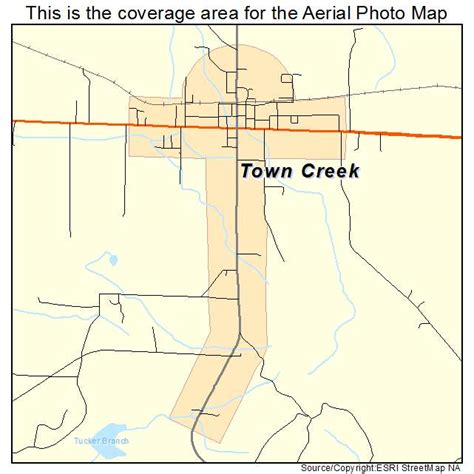 Aerial Photography Map of Town Creek, AL Alabama