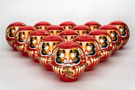 Classic Red Daruma Doll (Set of 25) - We Love Daruma