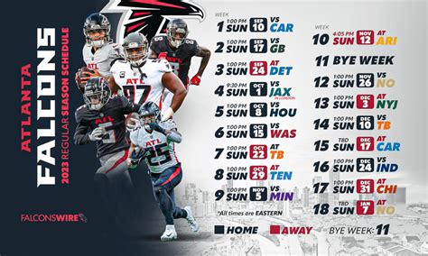 Atlanta Falcons Schedule 2023