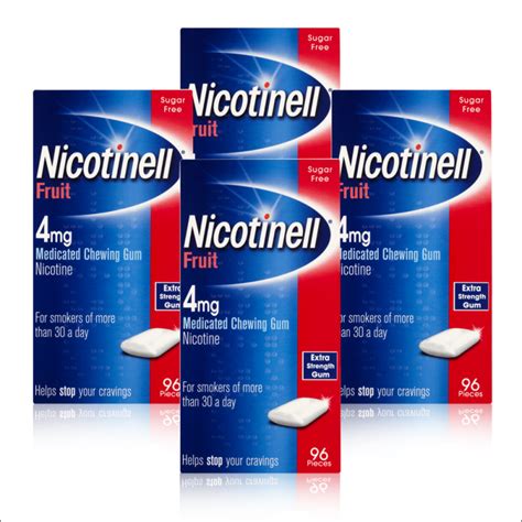 Buy Nicotinell Fruit 4mg Gum- 384 Pieces | Chemist Direct