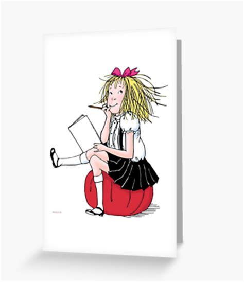 Eloise thinking about what to write Greeting Card - Eloise