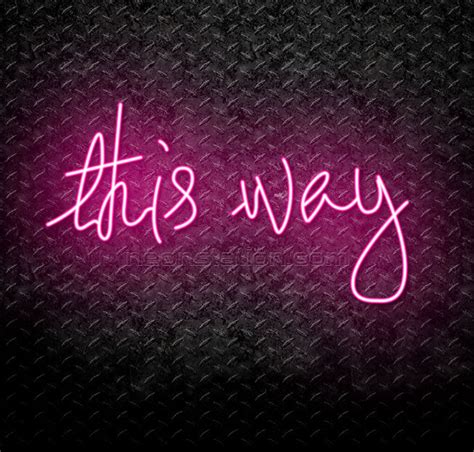 This Way Neon Sign For Sale // Neonstation