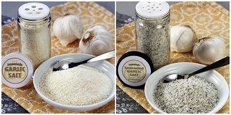 Easy Homemade Garlic Salt -- Plain & Seasoned