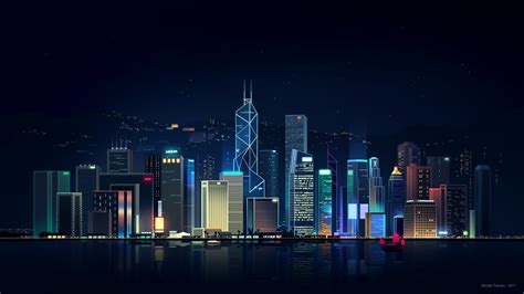 Neon City by Romain Trystram [3840x2160] : r/wallpapers