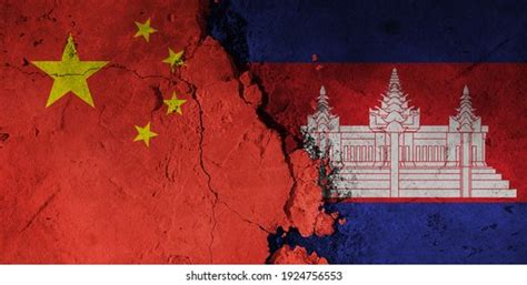 Diplomatic Relations Between China Cambodia a Stock Illustration ...