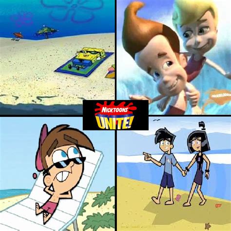 Nicktoons at the beach by NickNinja02 on DeviantArt