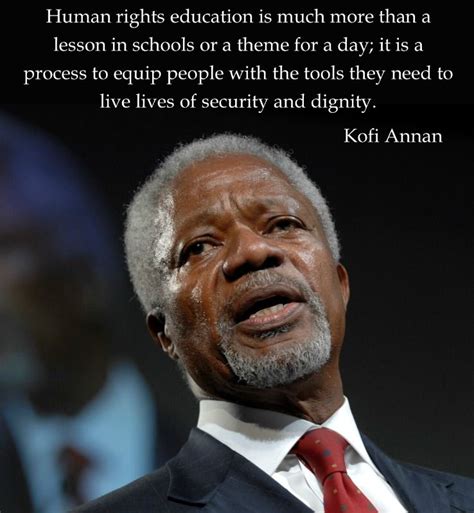 Human rights education is much more than a lesson in schools or a theme for a day; it is a ...