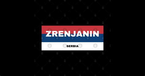 Zrenjanin City in Serbian Flag Colors - Serbia Flag - Sticker | TeePublic