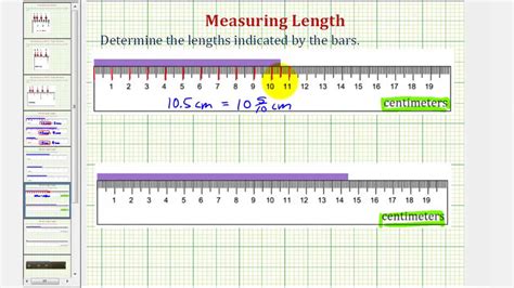 Ex: Measure Lengths in Centimeters - Decimal Notation and Mixed Numbers ...