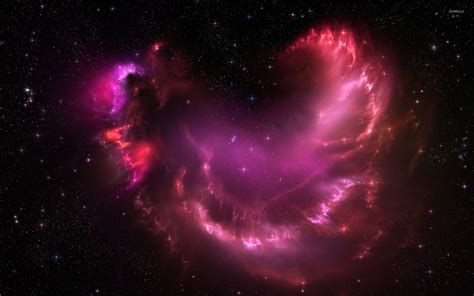 Beautiful sparkly pink nebula wallpaper - Space wallpapers - #49613