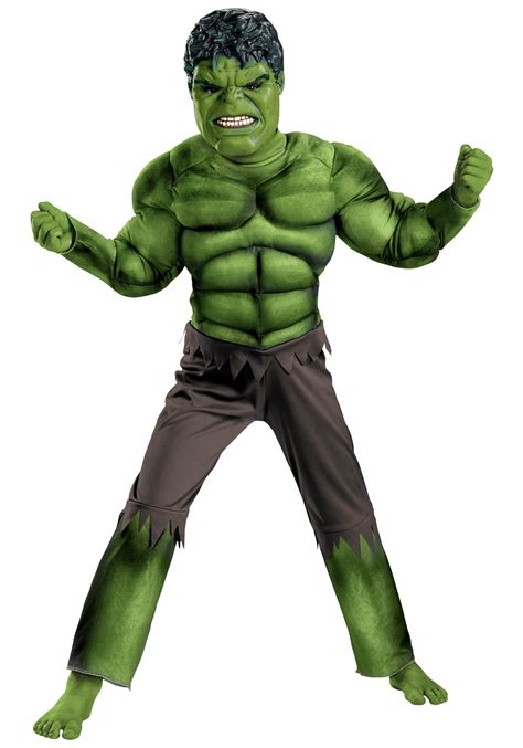 Child Avengers Hulk Muscle Costume