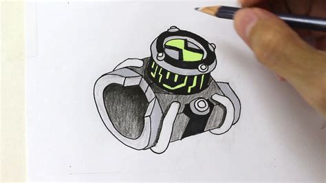 BEN10 watch drawing - part 1 - YouTube