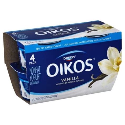 Oikos Vanilla Greek Yogurt - 4 Pack - Grocery Heart