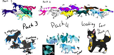 My wolf pack (plz help me pick the names) UPDATE by wolfpup123 on DeviantArt